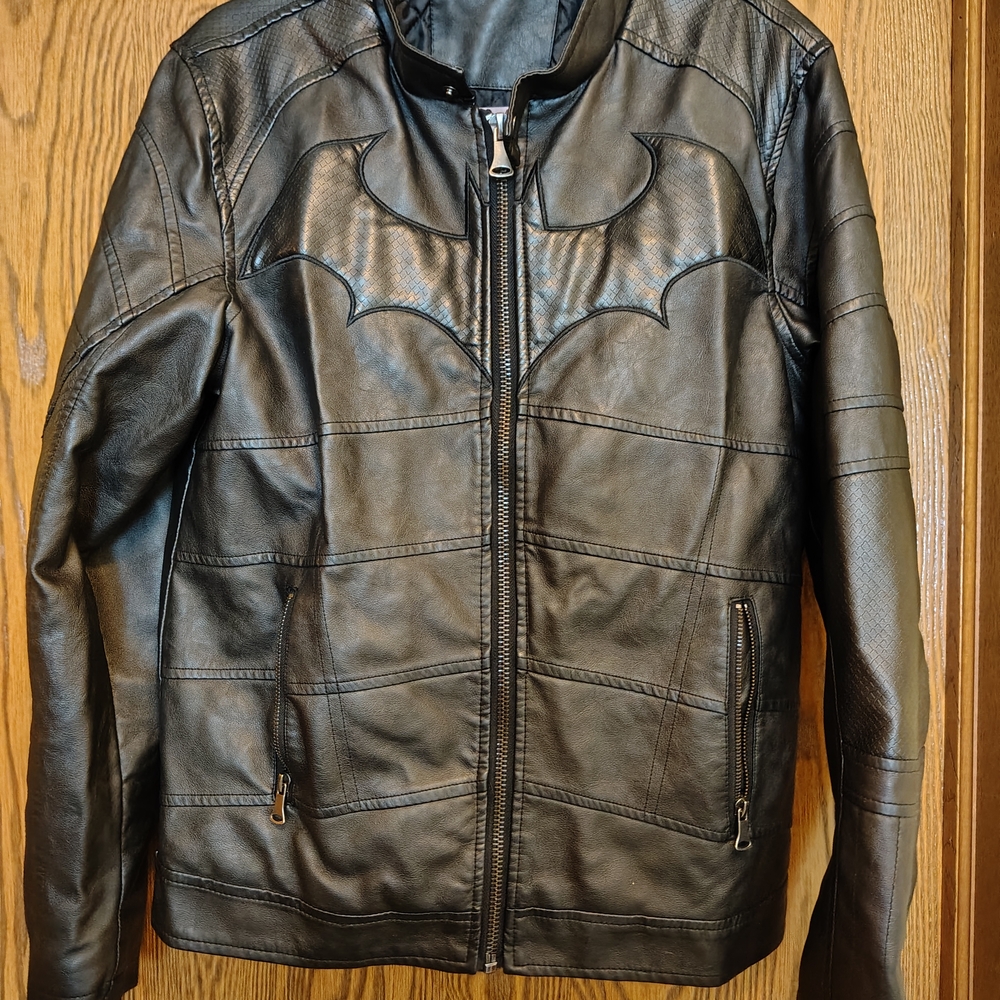 Men's Black Faux Leather Jacket